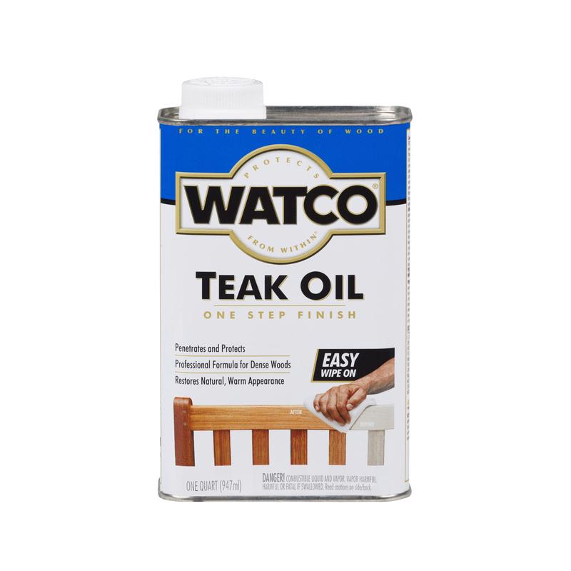 Watco Teak Oil quart can