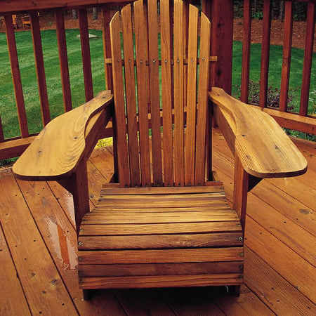 Watco Teak Oil on an adirondack chair