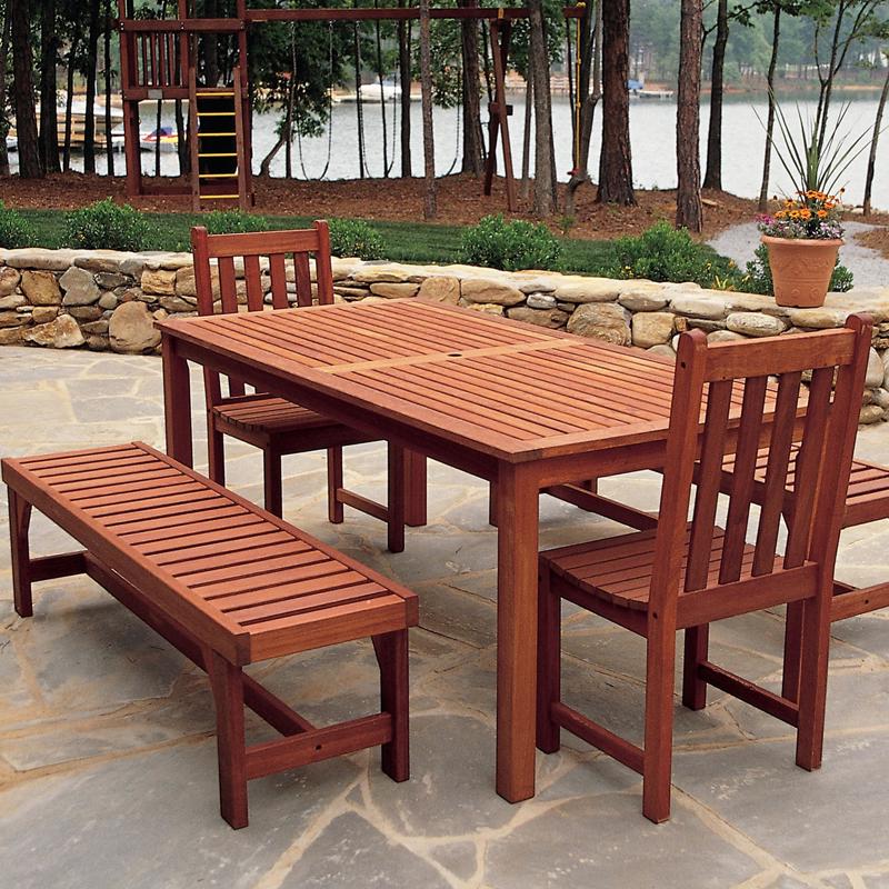 Watco Teak Oil on outdoor dining table set