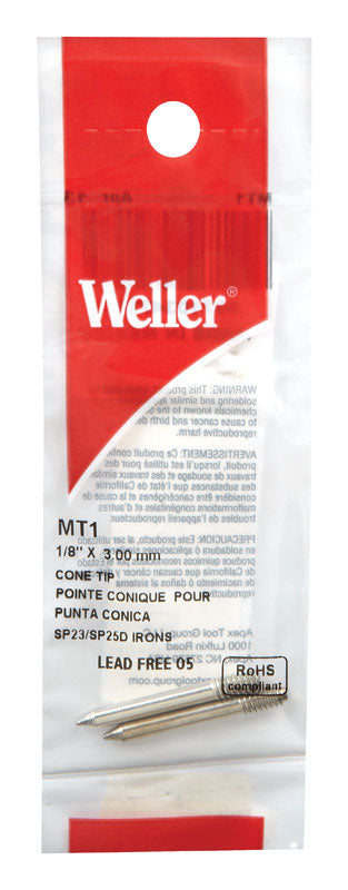 Weller MT1 Lead-Free Soldering Tip 1/8 in. D