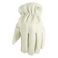 Wells Lamont Men's Ivory Leather Driver Work Gloves 1171