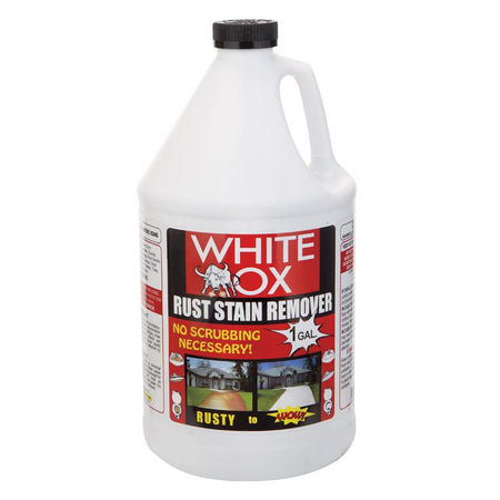 Rust Stain Liquid White Ox Liquid Rust Stain Remover Gallon WOL1 – ThePaintStore.com