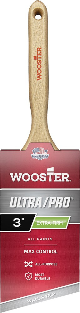 Wooster 4155 Ultra/Pro Extra Firm Flat Sash Paint Brush 3-Inch on a white background