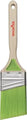 Wooster GripTech Thin Angle Paint Brush with a firm blend of polyester filaments.