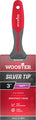 Wooster G5222 Silver Tip GripTech MAX Flat Paint Brush with red and gray design on a white background