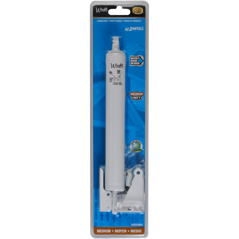Wright Light Duty Pneumatic Closer white packaged