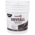 Zinsser Dryfall flat black paint bucket on a white background