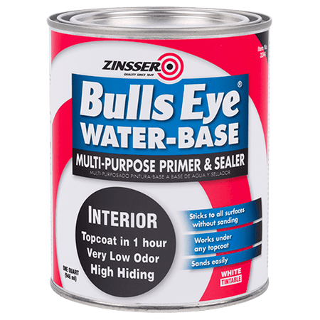 Zinsser Bulls Eye Water-Based Primer-Sealer/Stain Killer Quart Can
