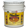 Zinsser Bulls Eye Shellac 5 gallon paint can on a white background