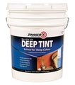 Zinsser Bulls Eye 123 Deep Tint primer for deep colors in a white bucket on a white background