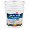 Zinsser ceiling paint and primer 5 gallon container on a white background