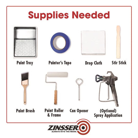 Zinsser B-I-N Advanced Primer supplies needed infographic