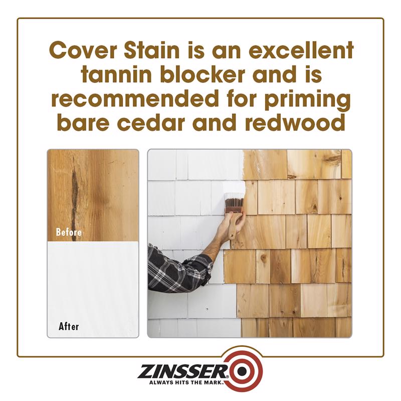 Zinsser Cover Stain Primer Before & After