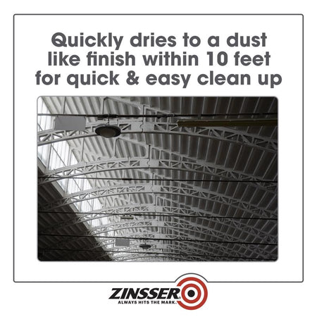 Advertisement for Zinsser Dryfall with text about quick drying finish and Zinsser logo.