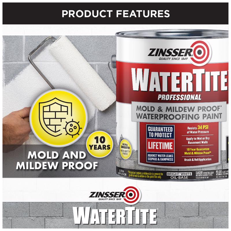 Zinsser WaterTite Mildew Proof Info Graphic