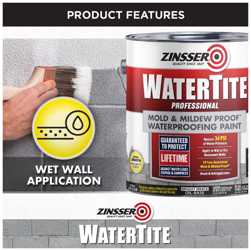 Zinsser WaterTite Wet Wall Application Infographic