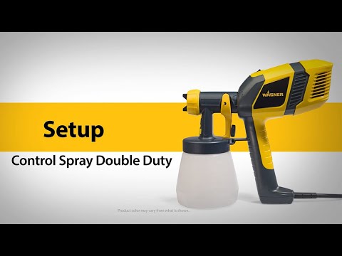 Wagner Control Spray Double Duty 4 PSI Metal HVLP Paint Sprayer 2412587 Set Up Video