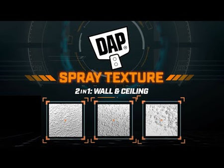 DAP 50025 25oz White Popcorn Water Based Spray Texture Product Demo Video