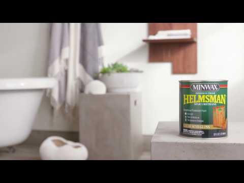 How To Vide for Protecting your Wood from Moisture using Minwax Helmsman Spar Urethane