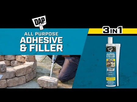 DAP 28000 All Purpose Adhesive & Filler 8.6 Oz Gray Product Video