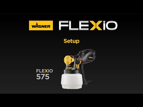 Wagner Flexio 575 6 PSI Metal HVLP Paint Sprayer Setup Video