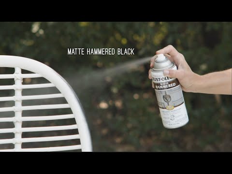 How to Apply Rust-Oleum Stops Rust Matte Hammered Spray Paint Manufacturer Video