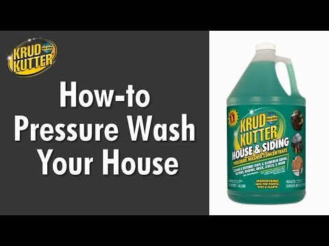 How to Pressure Wash Your House Using Krud Kutter House & Siding Pressure Washer Concentrate Video