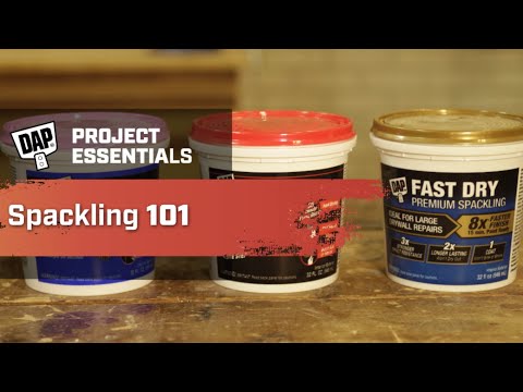 Spackling 101 for DAP Fast-N-Final Spackling Compound from the manufacturer.