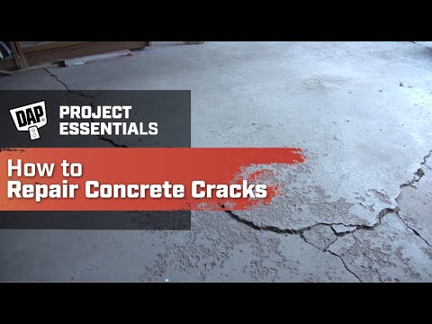 How to Repair Concrete Cracks Video from the Manufacturer of DAP Watertight Concrete Filler & Sealant
