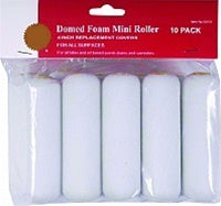 Consumer Domed Foam Mini Roller 10-Pack highlighting the high density foam.