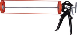 Professional Quart Skeleton Caulking Gun - A close-up image of the Contractor Quart Size Smooth Rod Skeleton Caulk Gun, showcasing its sturdy steel frame and ergonomic handle.