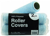 Economy 100% Polyester Roller Covers 2Pk