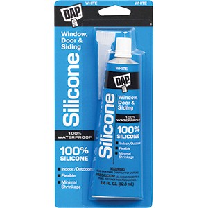 DAP 2.8 Oz 100% Silicone Rubber Sealant –