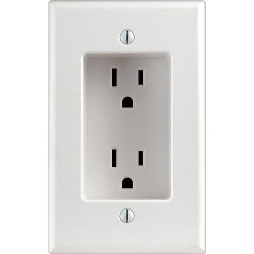 Leviton 15 amps 125 V Duplex White Outlet 5-15R 689-W