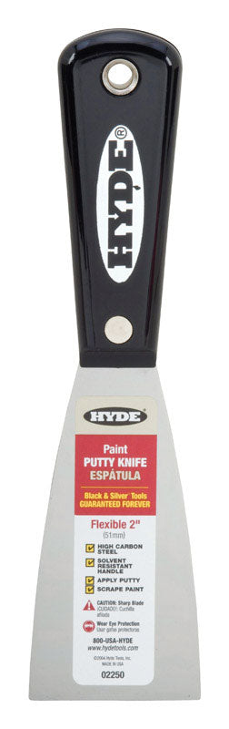 Hyde Tools Black & Silver High Carbon Steel Putty Knife Flexible