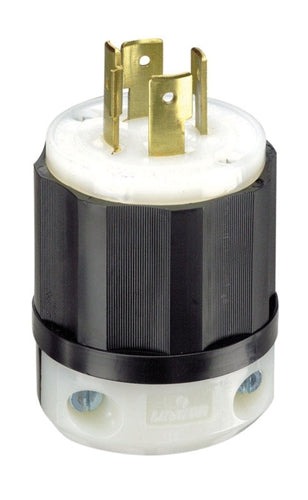 Leviton Locking Plug 20 Amp 125/250 V Industrial Grade 02411-0PB