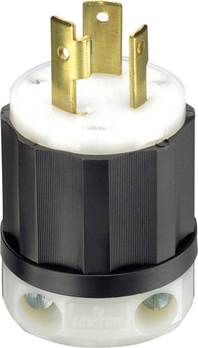 Leviton Locking Plug 30 Amp 125 V Industrial Grade 02611-0PB