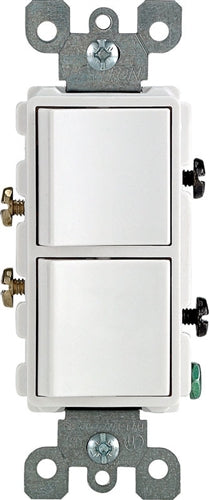 Leviton 5634 Decora Single-Pole / Single-Pole Combination Switch