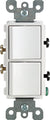 Leviton 5634 Decora Single-Pole / Single-Pole Combination Switch