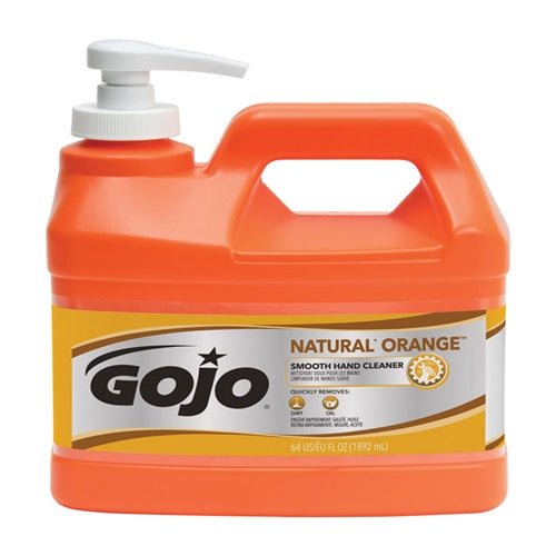 Gojo Natural Orange Citrus Scent Hand Cleaner 1/2 Gallon Pump Jug