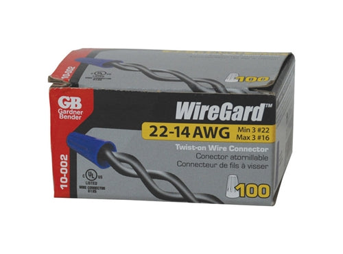 Gardner Bender Wiregard Wire Connector Blue 100-Pack 10-002