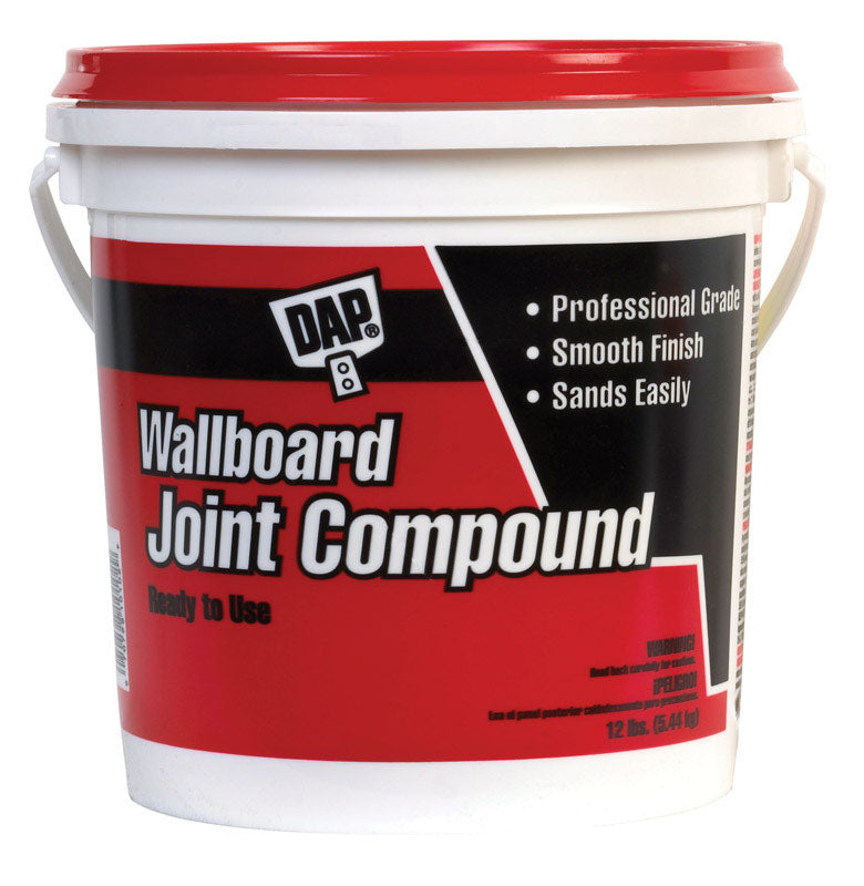 DAP Wallboard Joint Compound 12 Lb Tub on white background.