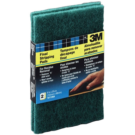 3M 6" x 3-7/8" Heavy Duty Final Stripping Pads 2-Pack 10113
