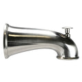 Danco 6 in. Brushed Nickel Decorative Tub Spout with Pull Up Diverter 10316
