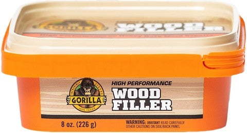 Gorilla Natural Wood Filler 8 Oz Tub
