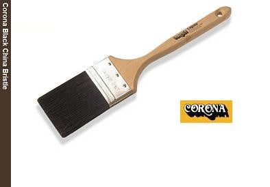 Corona Laguna Black China Bristle Paint Brush with a hardwood handle.