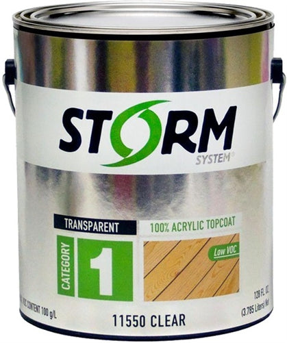 Storm System Category 1 Transparent 100% Acrylic Topcoat Gallon 11550