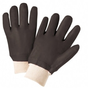 West Chester Black PVC Coated Gloves with Knit Wrist