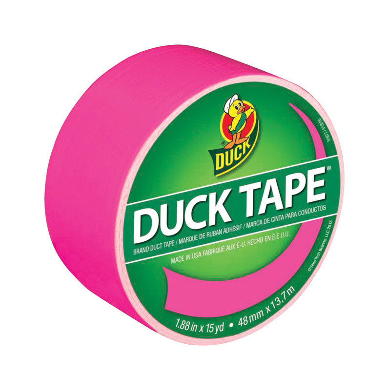 Duck Neon Solid Color Duct Tape Pink