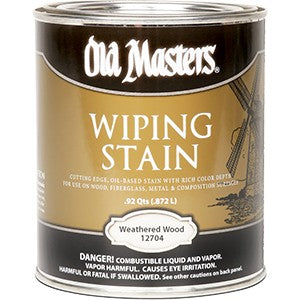 Old Masters Wiping Stain Weathered Wood Quart